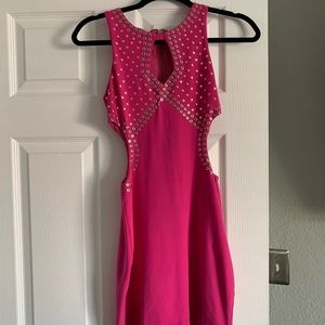 BEBE hot barbie pink dress